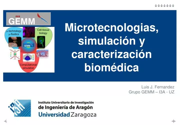 microtecnologias simulaci n y caracterizaci n biom dica
