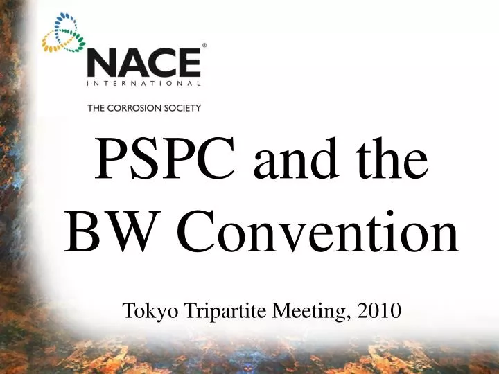 pspc and the bw convention