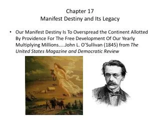 Chapter 17 Manifest Destiny and Its Legacy