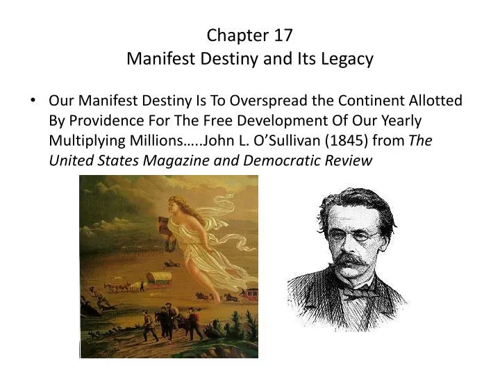 chapter 17 manifest destiny and its legacy