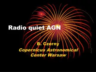 Radio quiet AGN