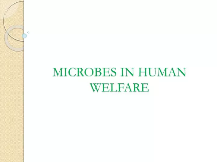 microbes in human welfare