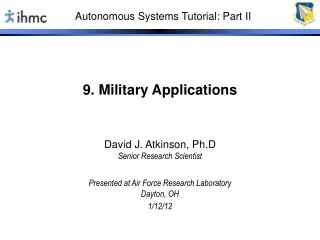 9. Military Applications