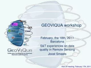 GEOVIQUA workshop