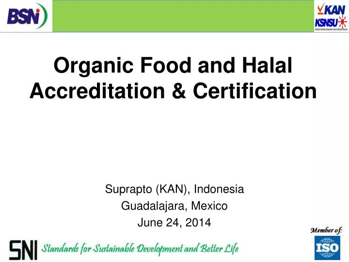 organic food and halal accreditation certification
