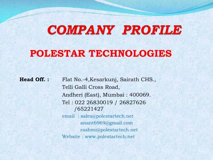 company profile