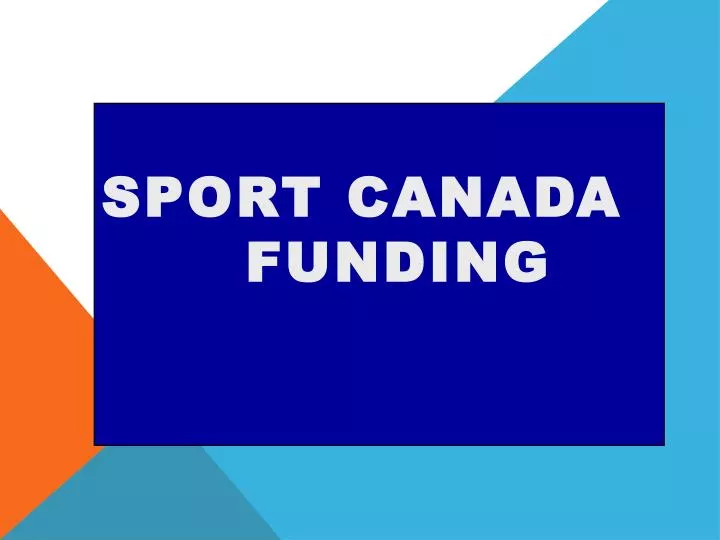sport canada funding