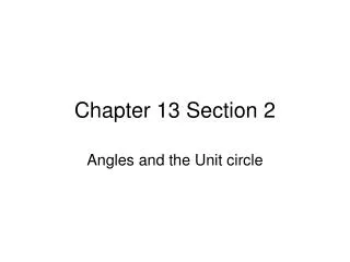 Chapter 13 Section 2
