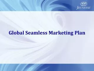 Global Seamless Marketing Plan