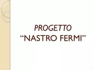 progetto nastro fermi