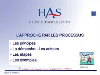 l approche par les processus