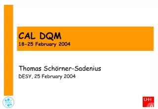 CAL DQM 18-25 February 2004