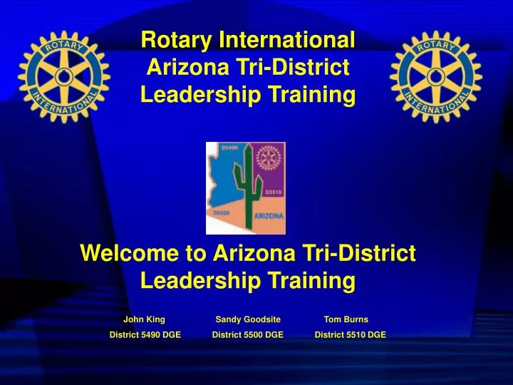 rotary international arizona tri district leadership training