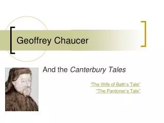 Geoffrey Chaucer