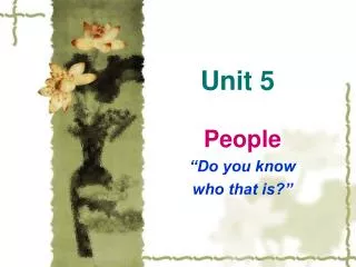 Unit 5