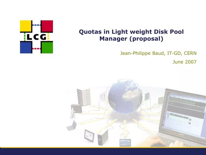 quotas in light weight disk pool manager proposal