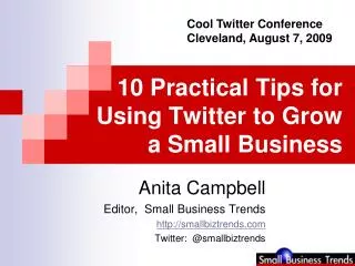 10 Practical Tips for Using Twitter to Grow a Small Business
