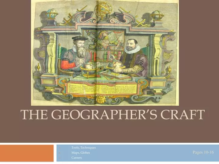 the geographer s craft