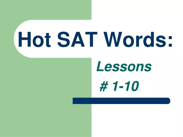 hot sat words