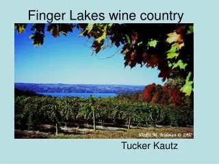 Finger Lakes wine country