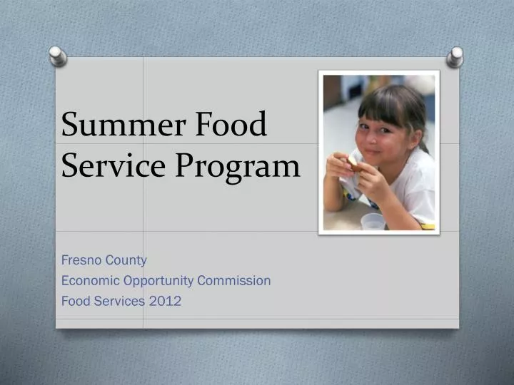 summer food service program
