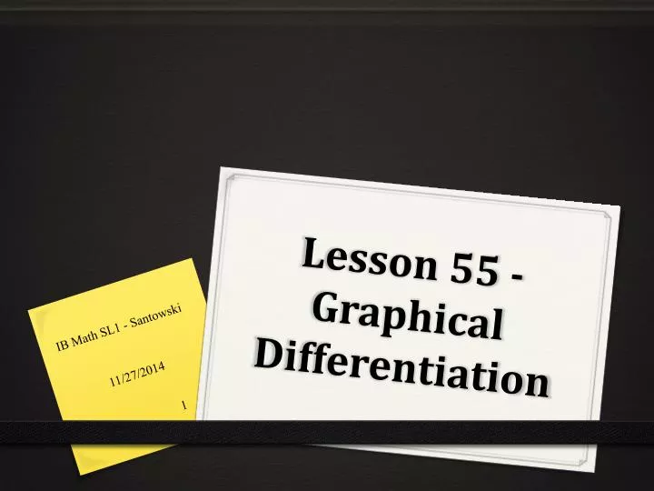 lesson 55 graphical differentiation