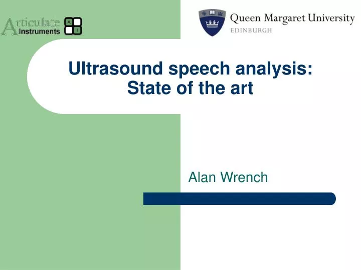 ultrasound speech analysis state of the art