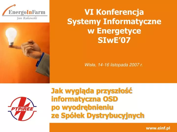 vi konferencja systemy informatyczne w energetyce siwe 07