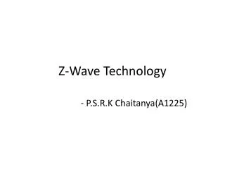 Z-Wave Technology