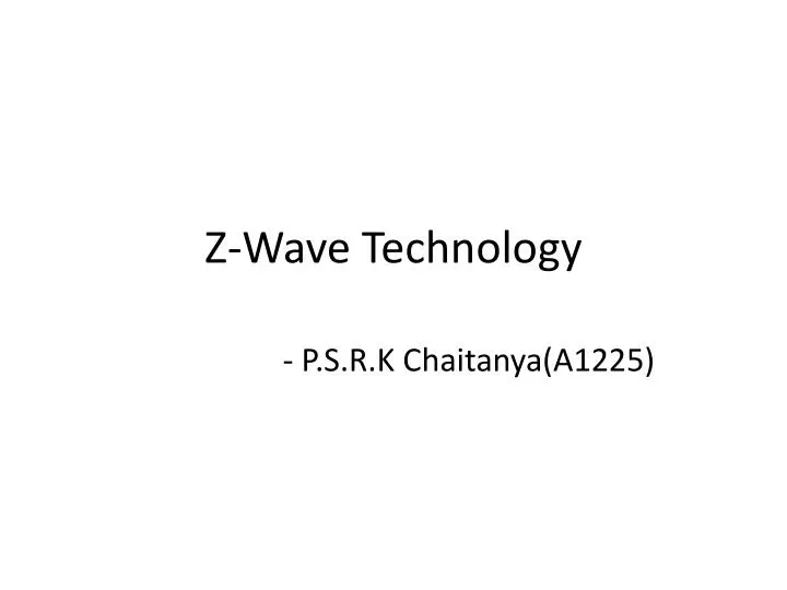 z wave technology