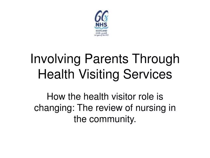involving parents through health visiting services
