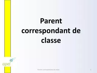 parent correspondant de classe