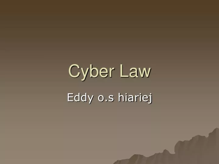 cyber law