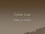 Cyber Law - slide 1