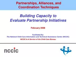 Partnerships, Alliances, and Coordination Techniques