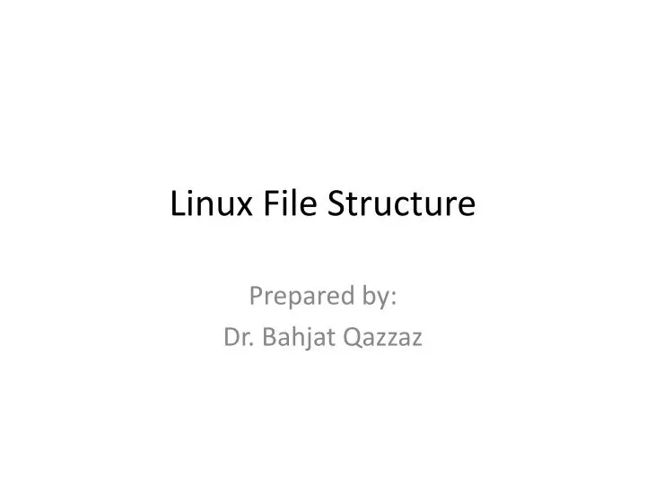 linux file structure