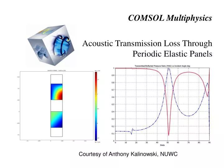 comsol multiphysics acoustic transmission loss through periodic elastic panels