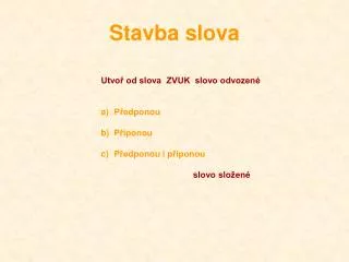stavba slova