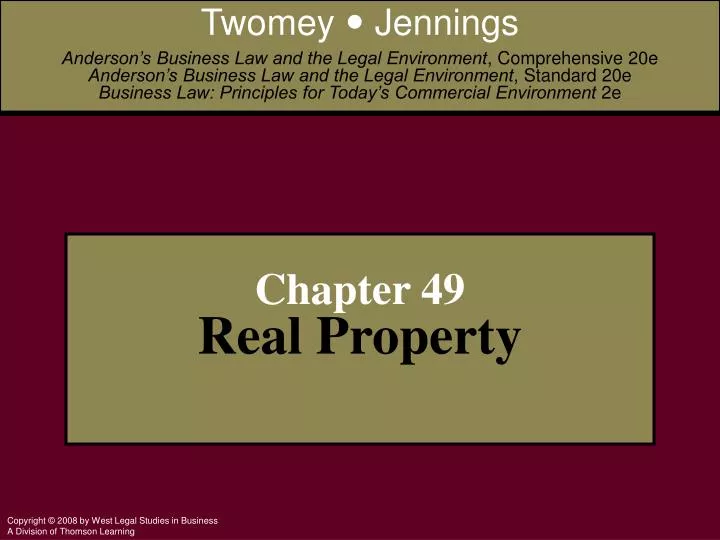 chapter 49 real property
