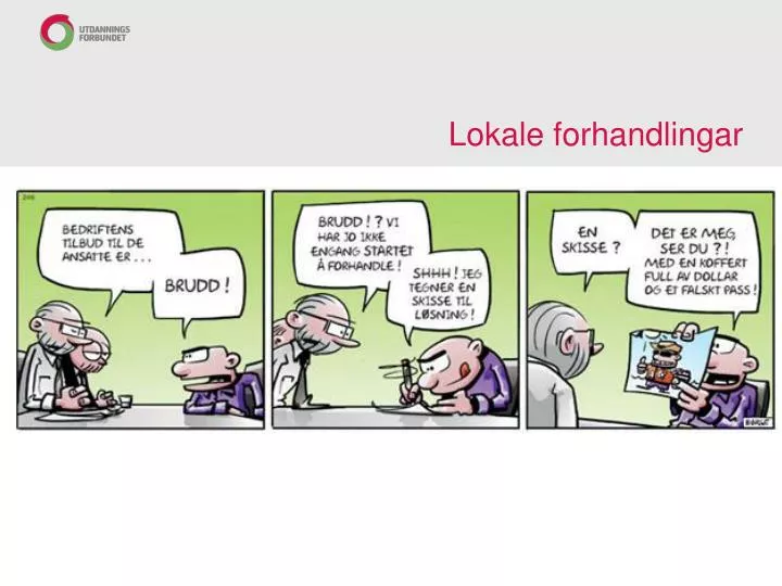 lokale forhandlingar