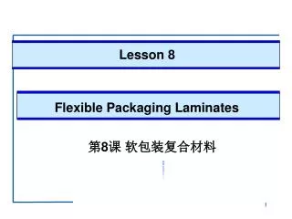 Flexible Packaging Laminates