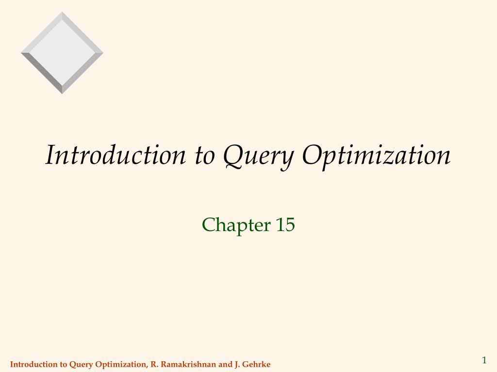PPT - Introduction to Query Optimization PowerPoint Presentation, free ...