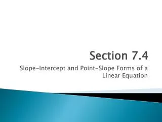 Section 7.4