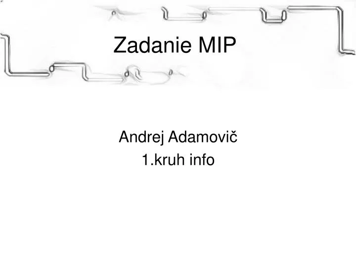 zadanie mip