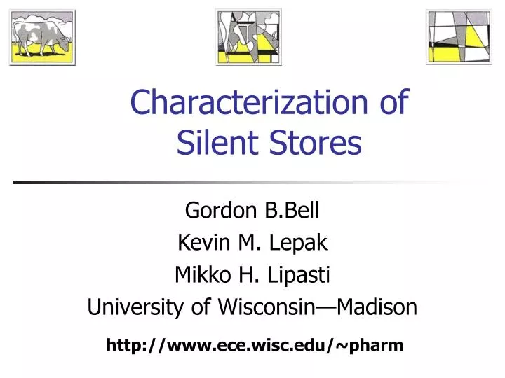 characterization of silent stores
