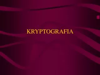 kryptografia