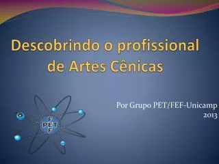 descobrindo o profissional de artes c nicas