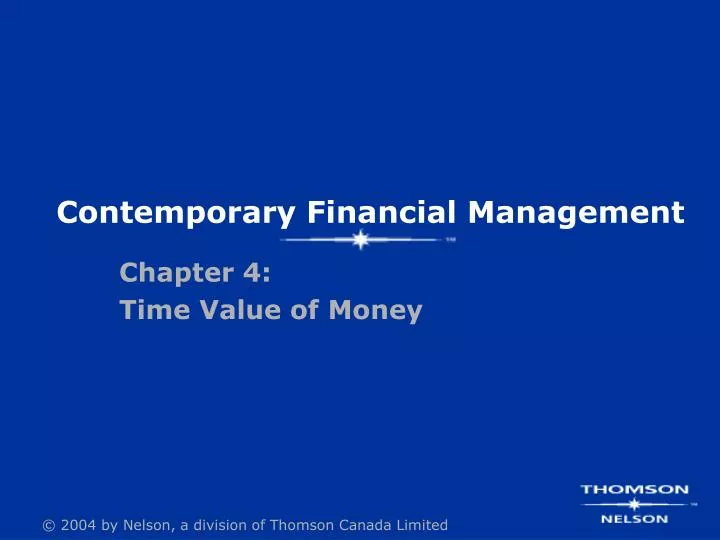 contemporary financial management