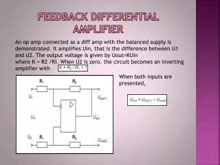 Feedback differential amplifier
