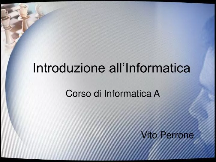 introduzione all informatica